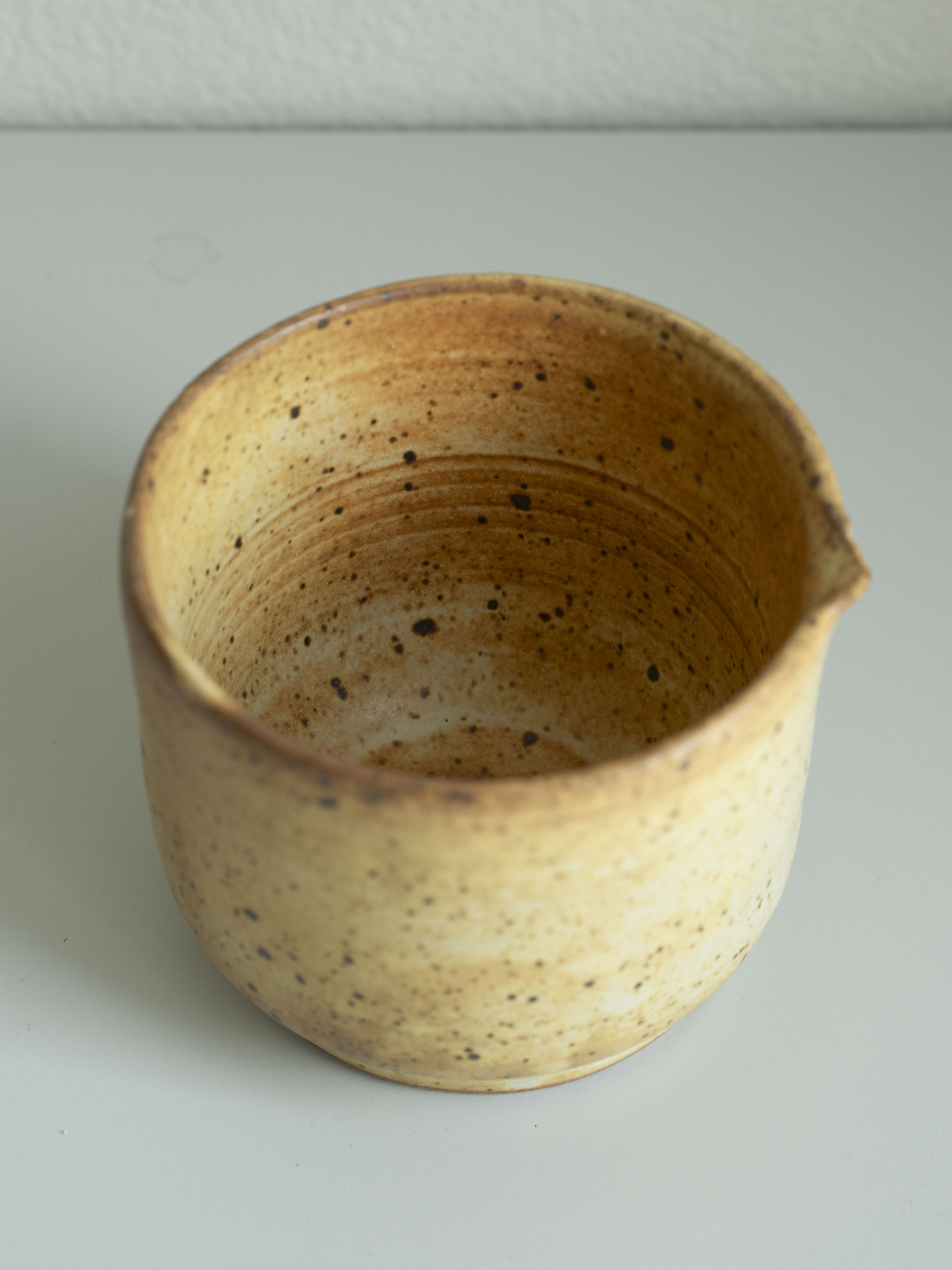 Golden Shino Planter, detail 3