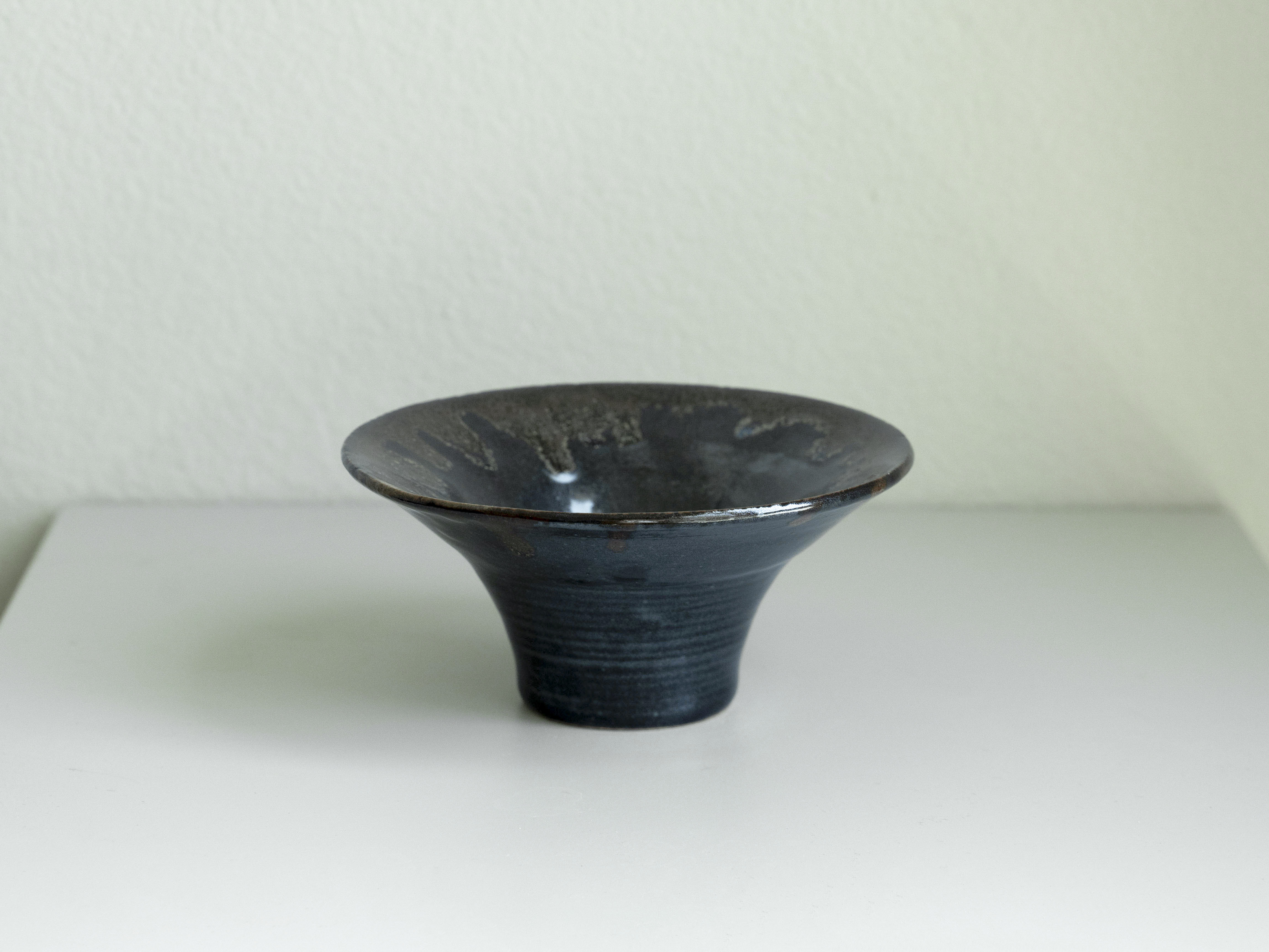 Black Glazed Tenmoku Bowl, main view