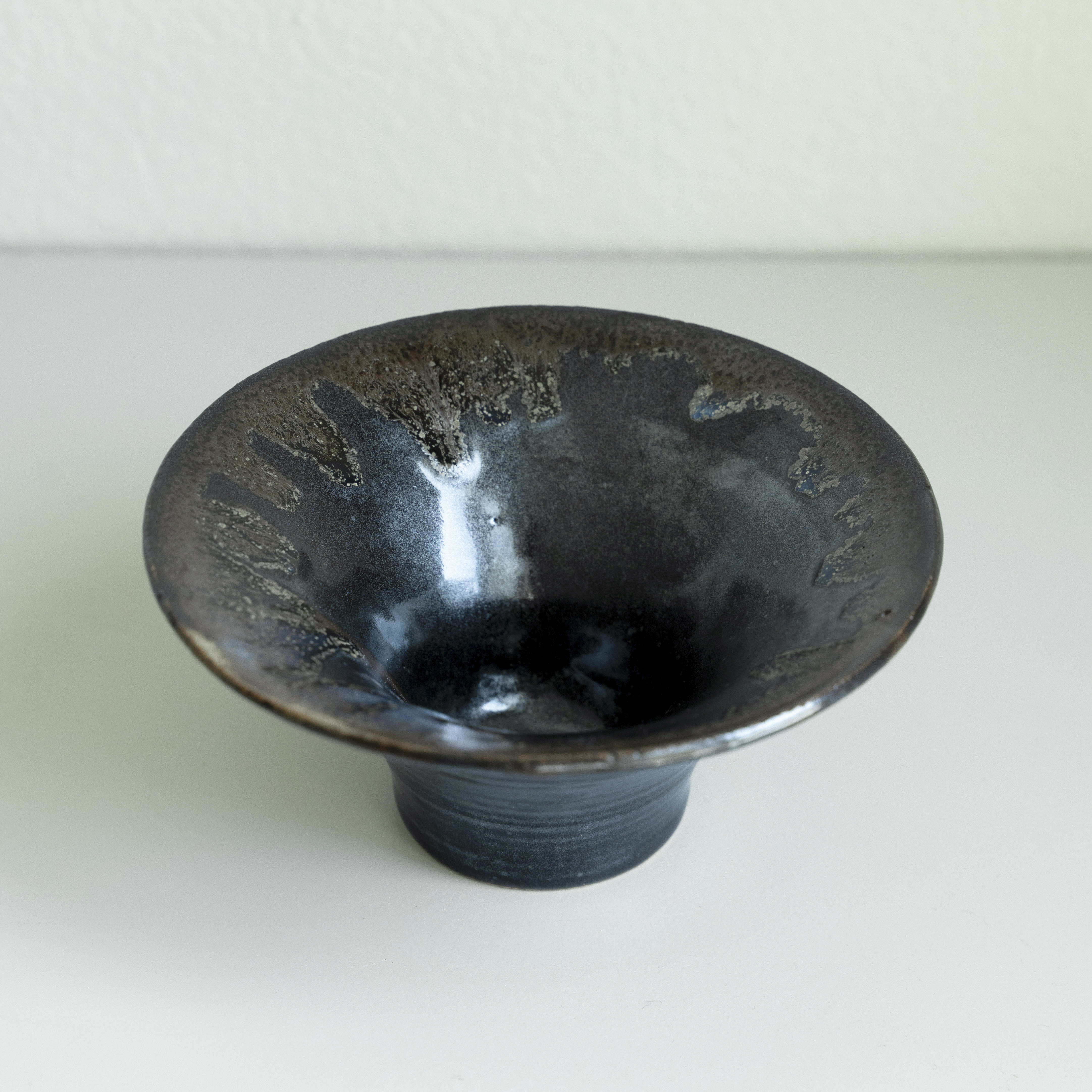 Black Glazed Tenmoku Bowl, detail 2