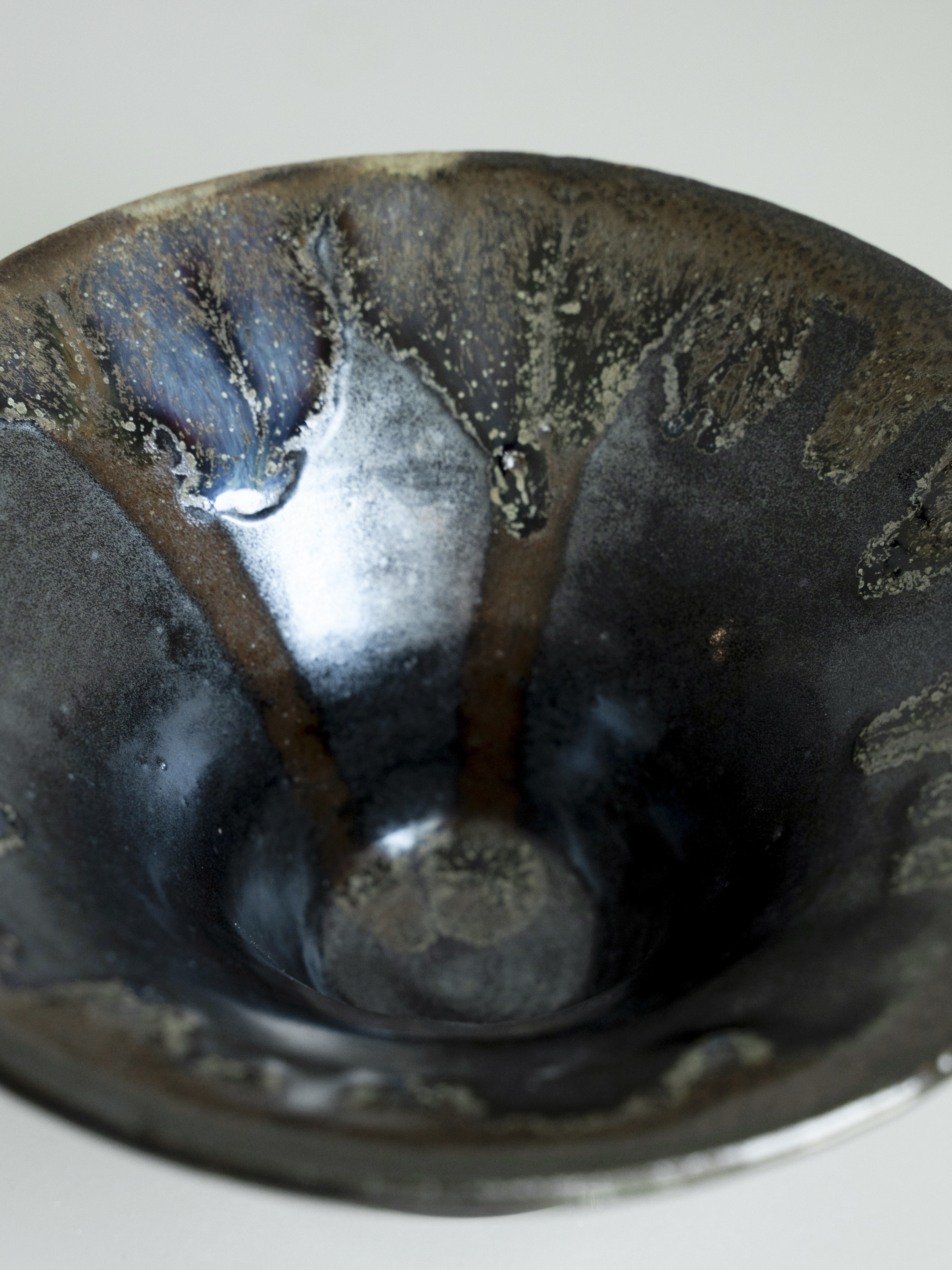 Black Glazed Tenmoku Bowl, detail 3