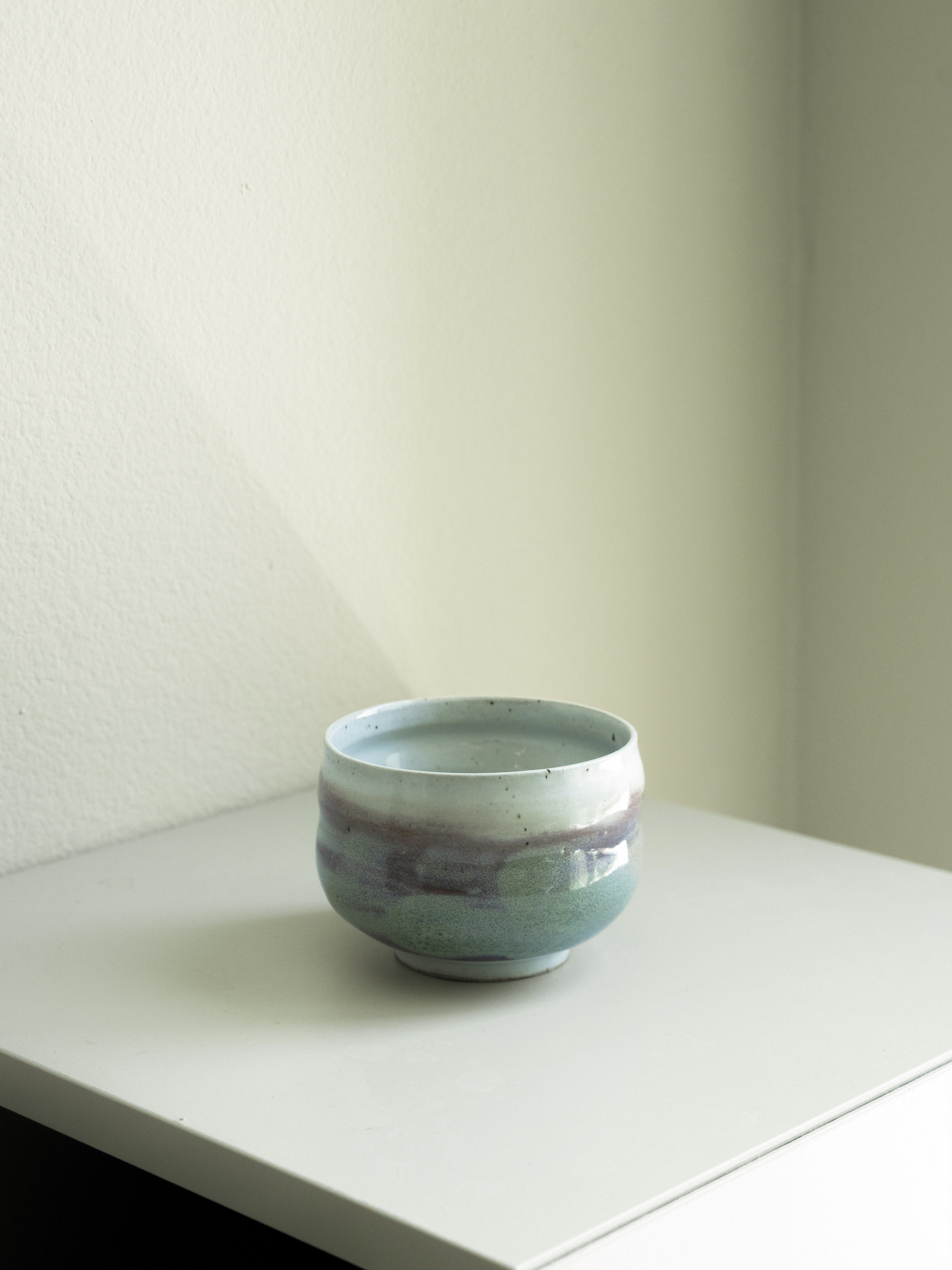 Blue-Green Glazed Matcha Bowl, detail 2