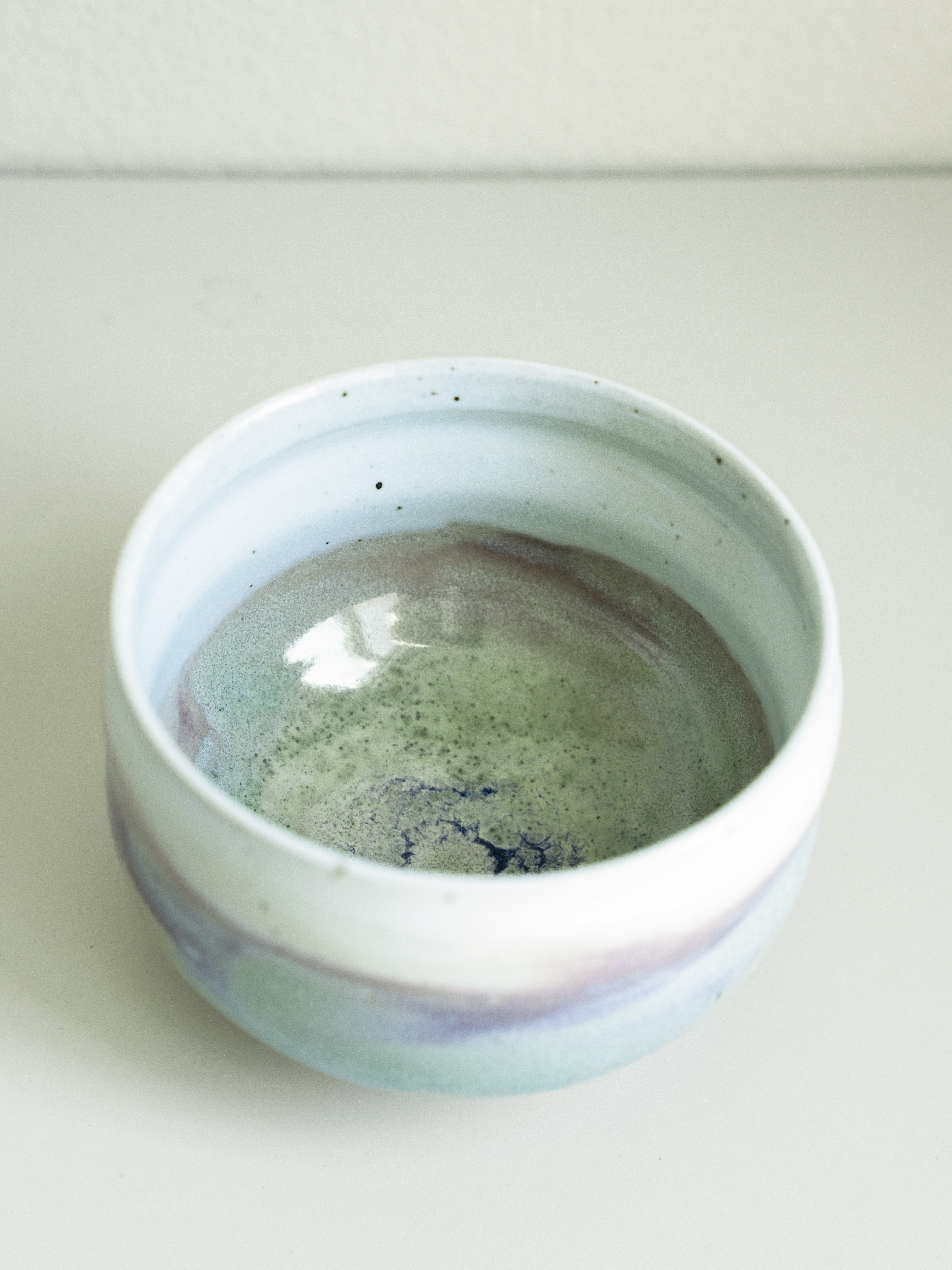 Blue-Green Glazed Matcha Bowl, detail 3