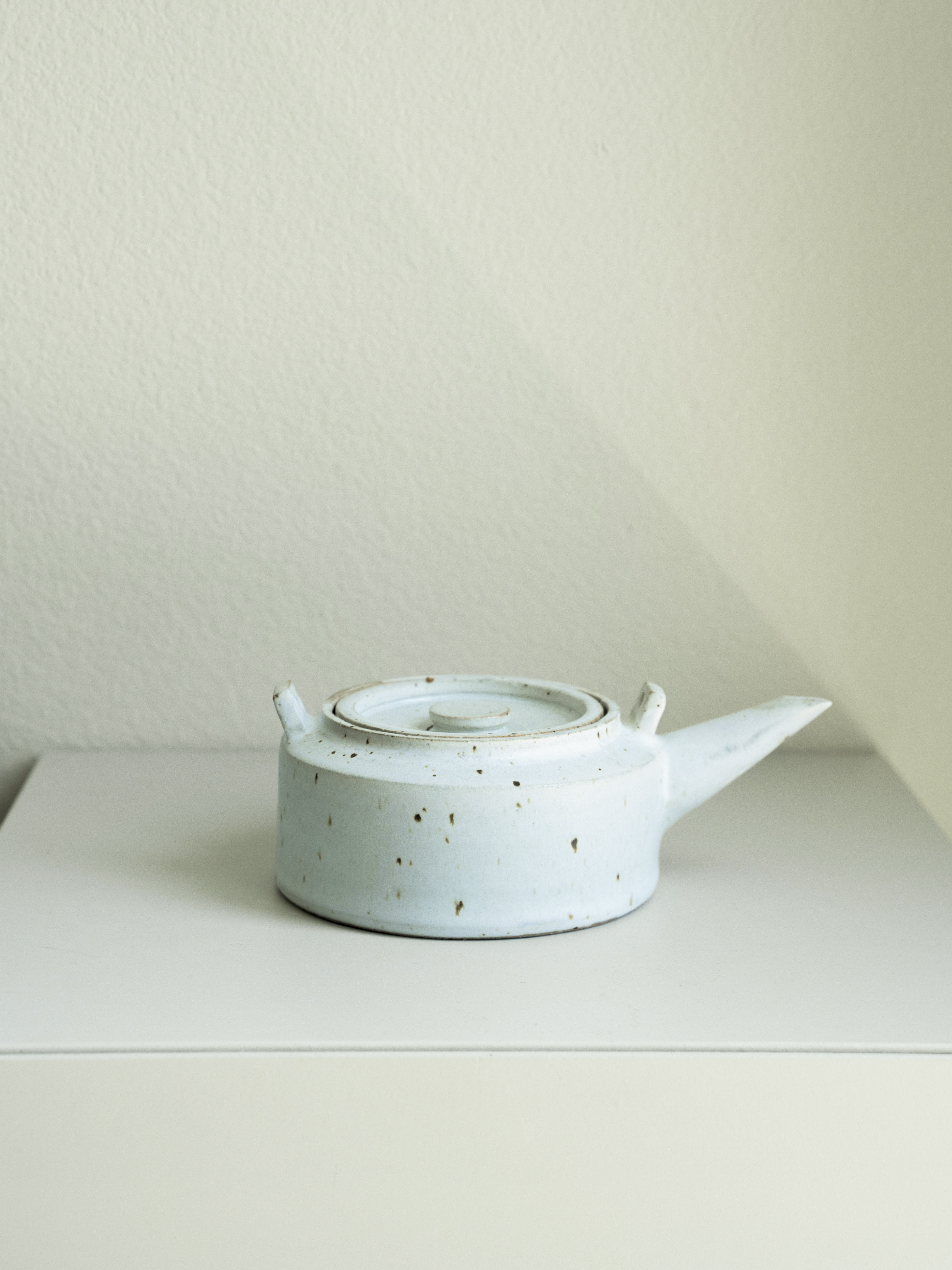 Speckled White Teapot, detail 1
