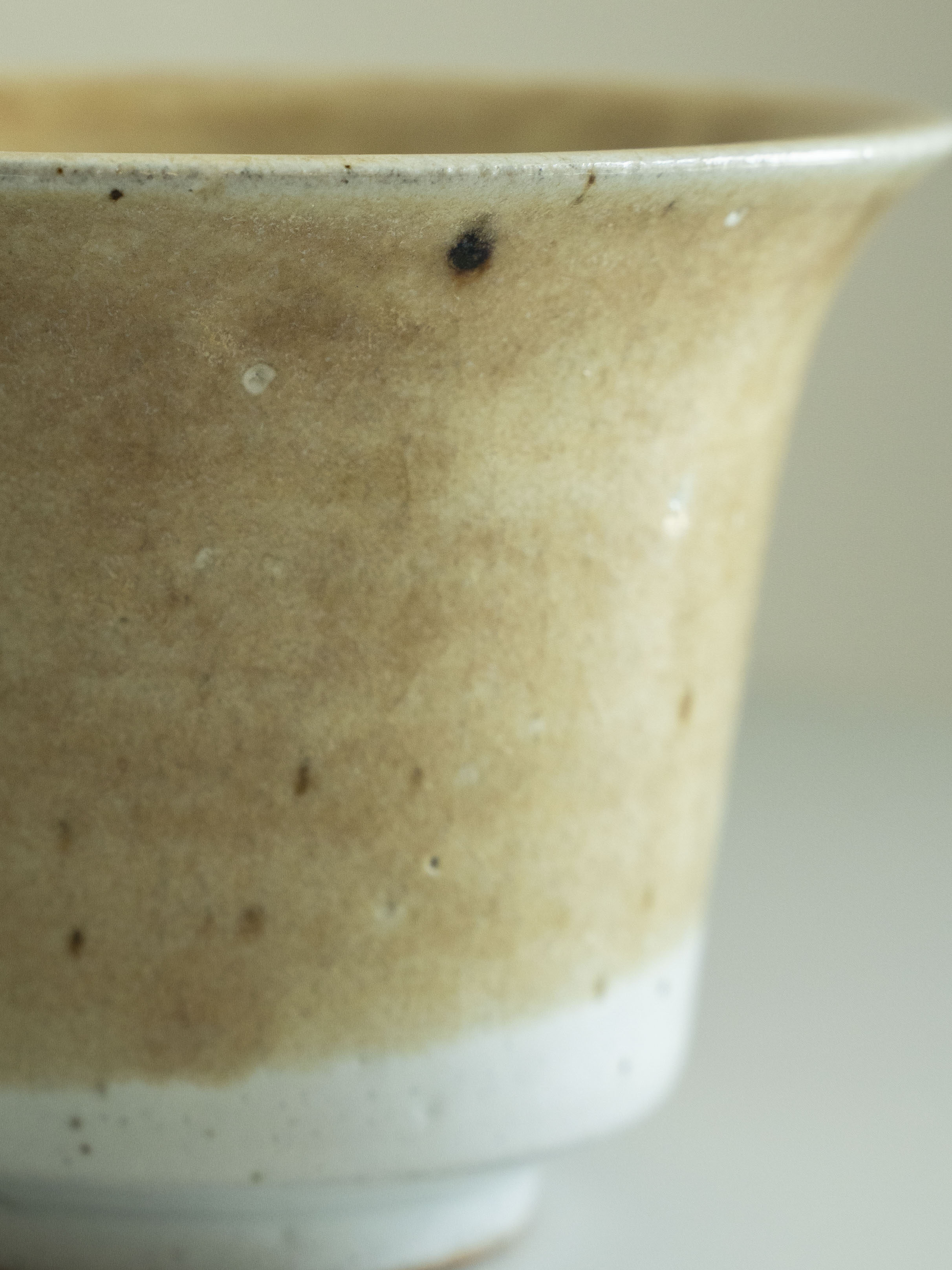 Yellow Glazed Flared Tea Cup, detail 7
