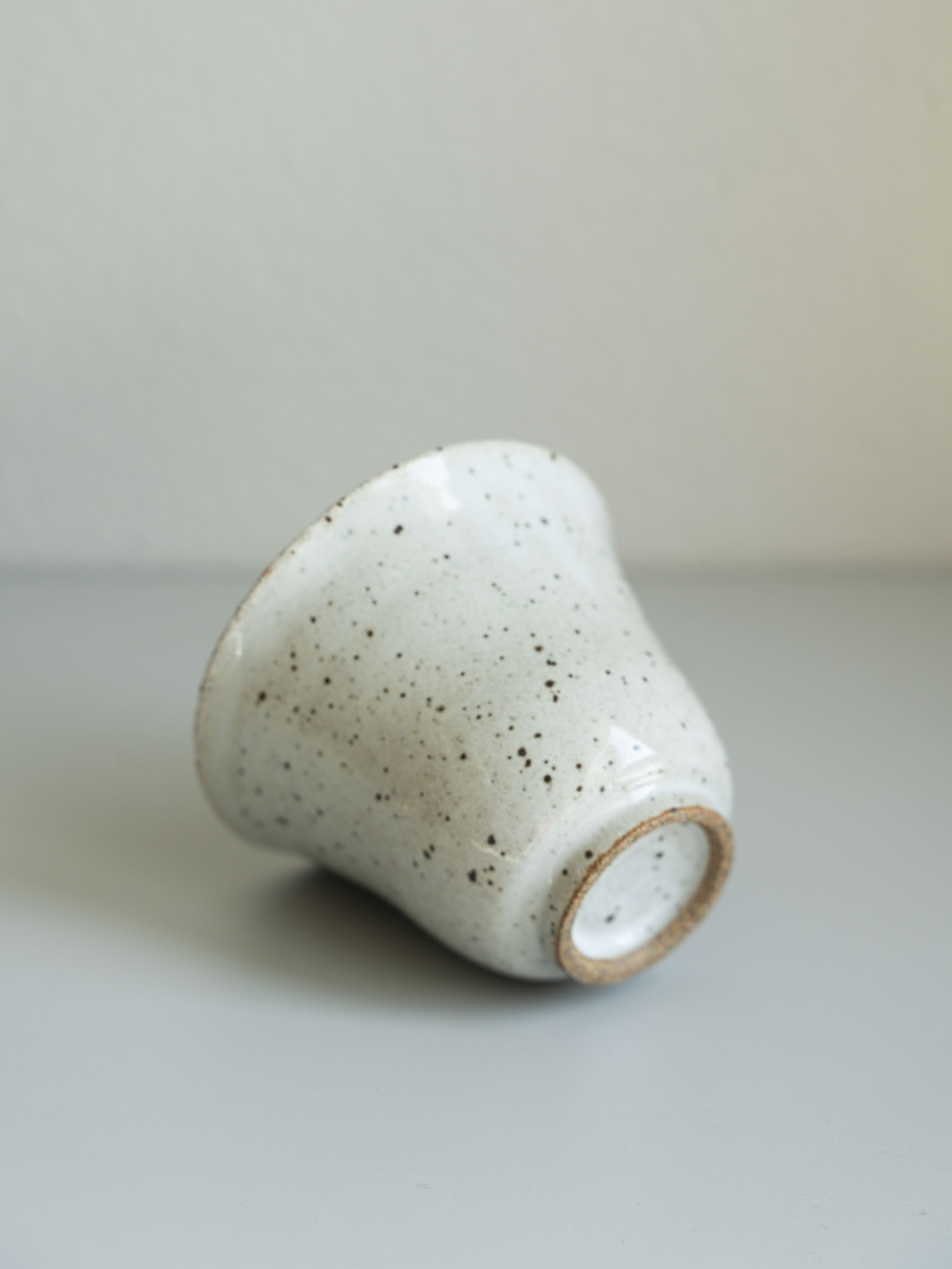 White Glazed Flared Tea Cup, detail 5