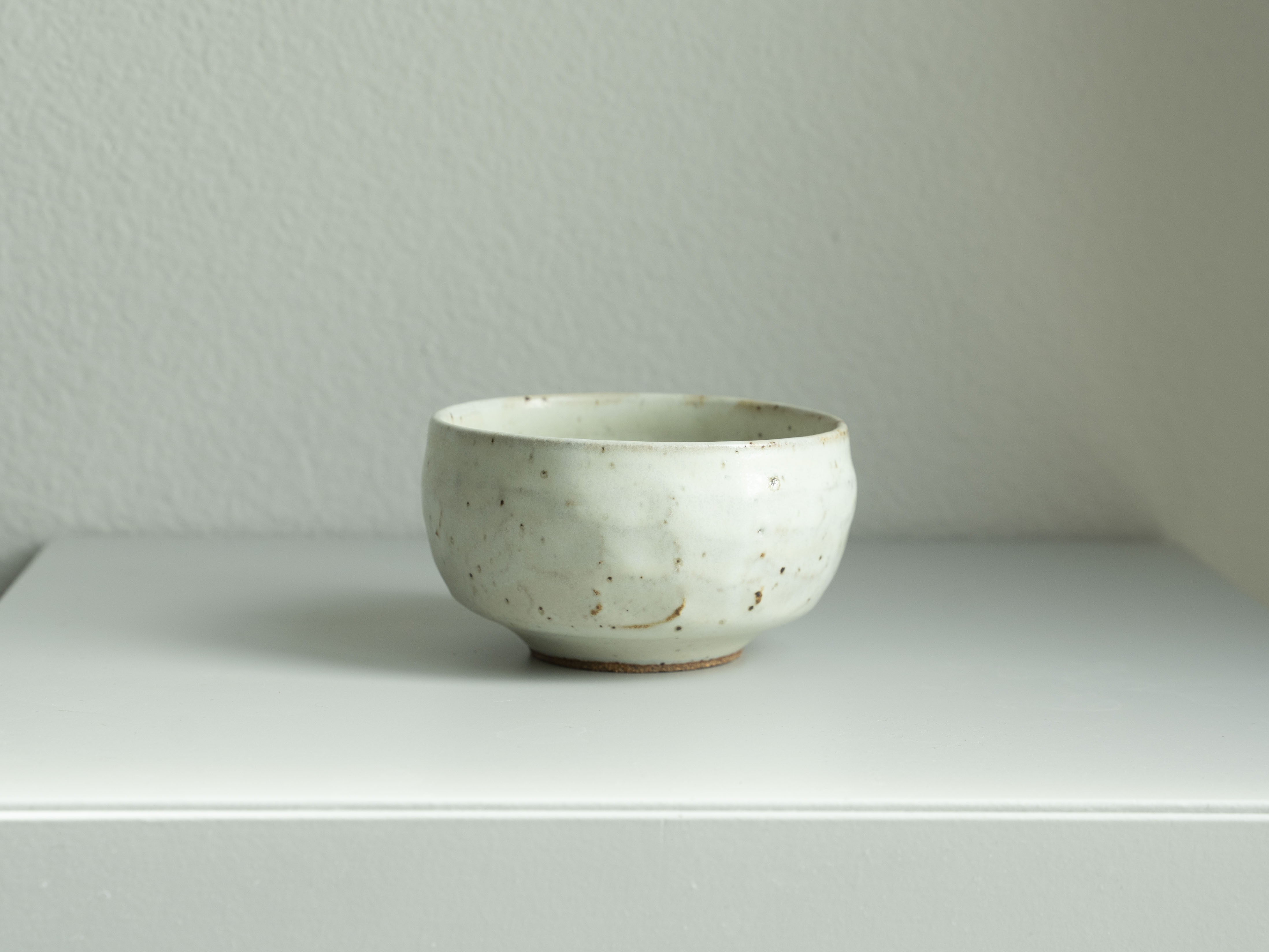Speckled White Tea Bowl, main view