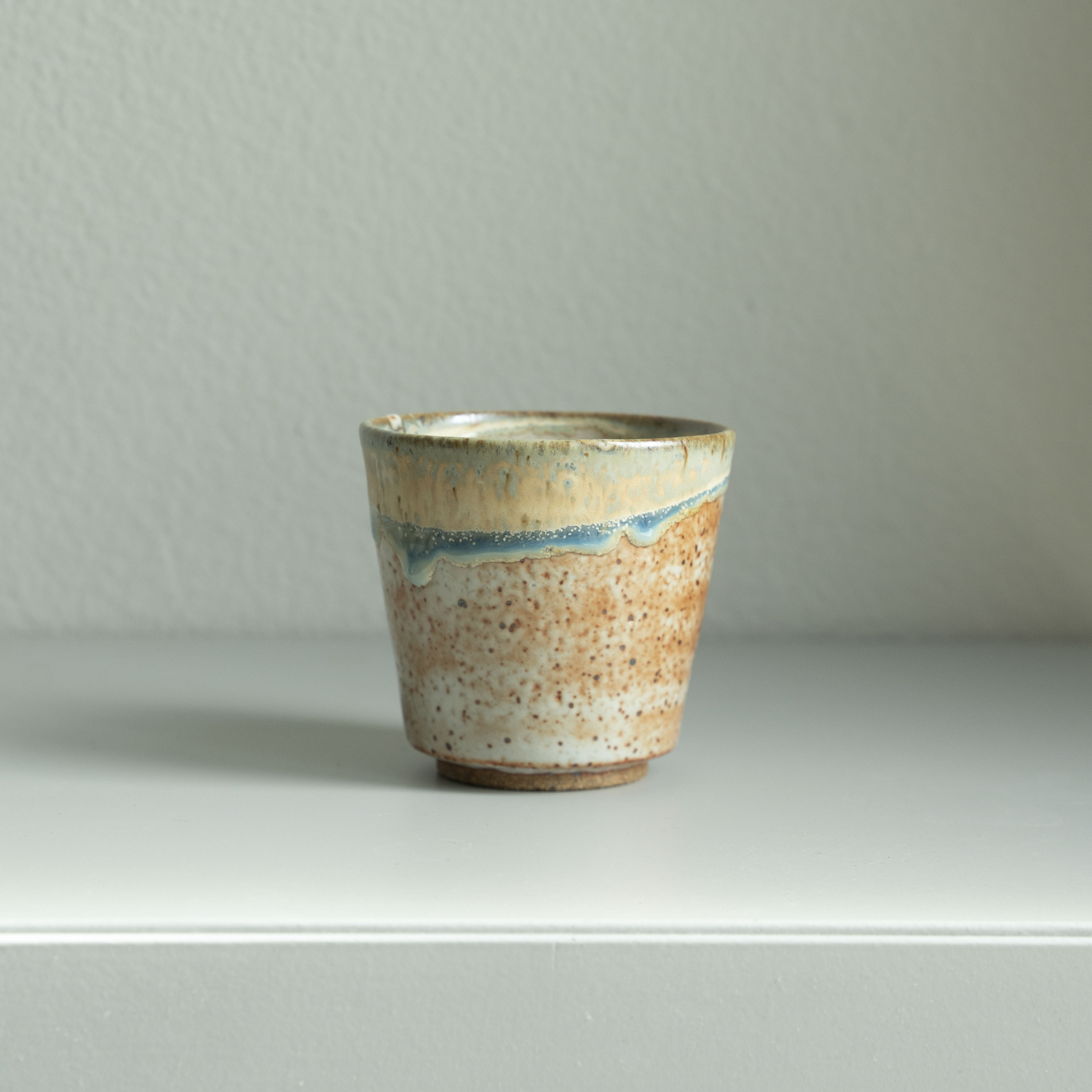 Blue Drip Tea Cup, detail 2