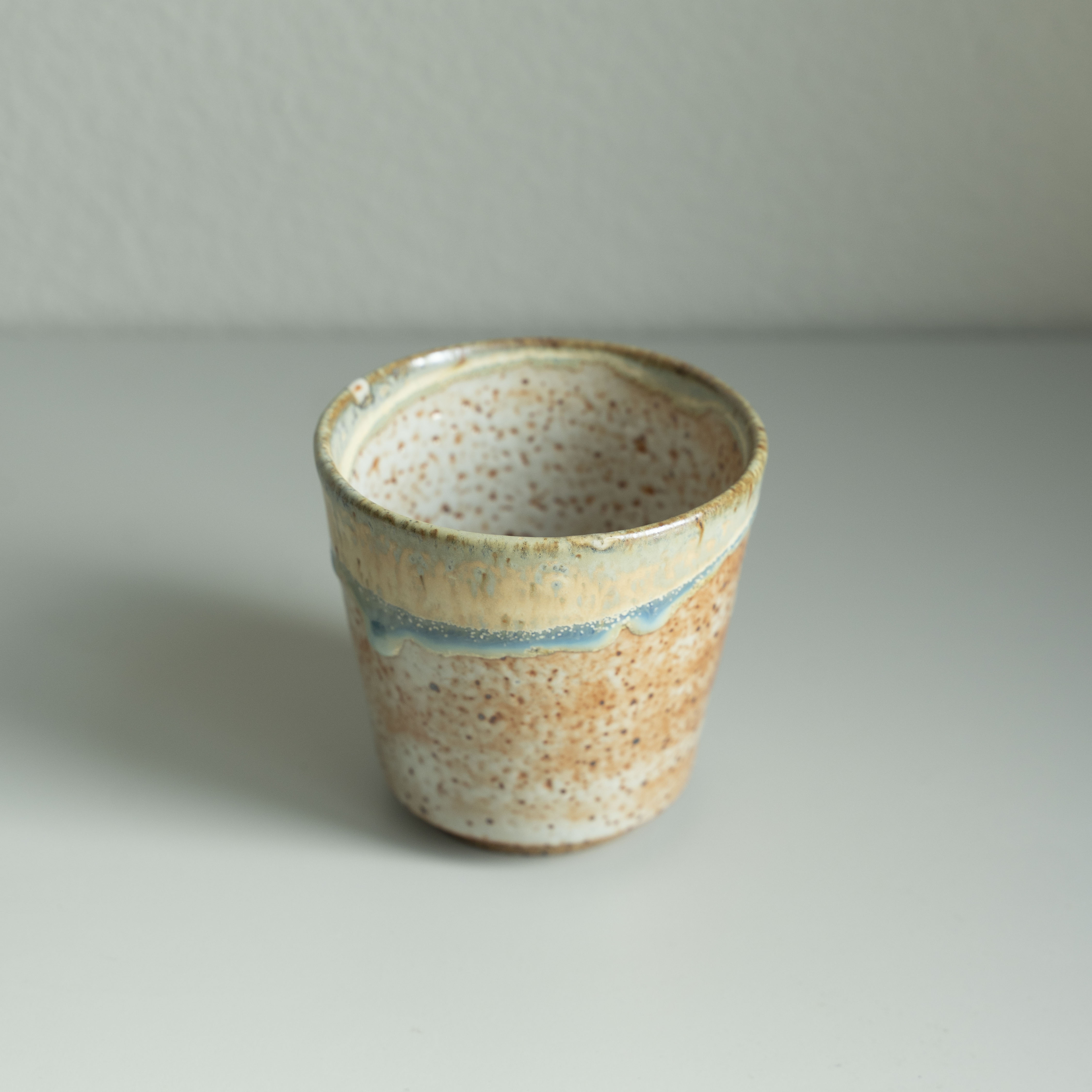 Blue Drip Tea Cup, detail 3