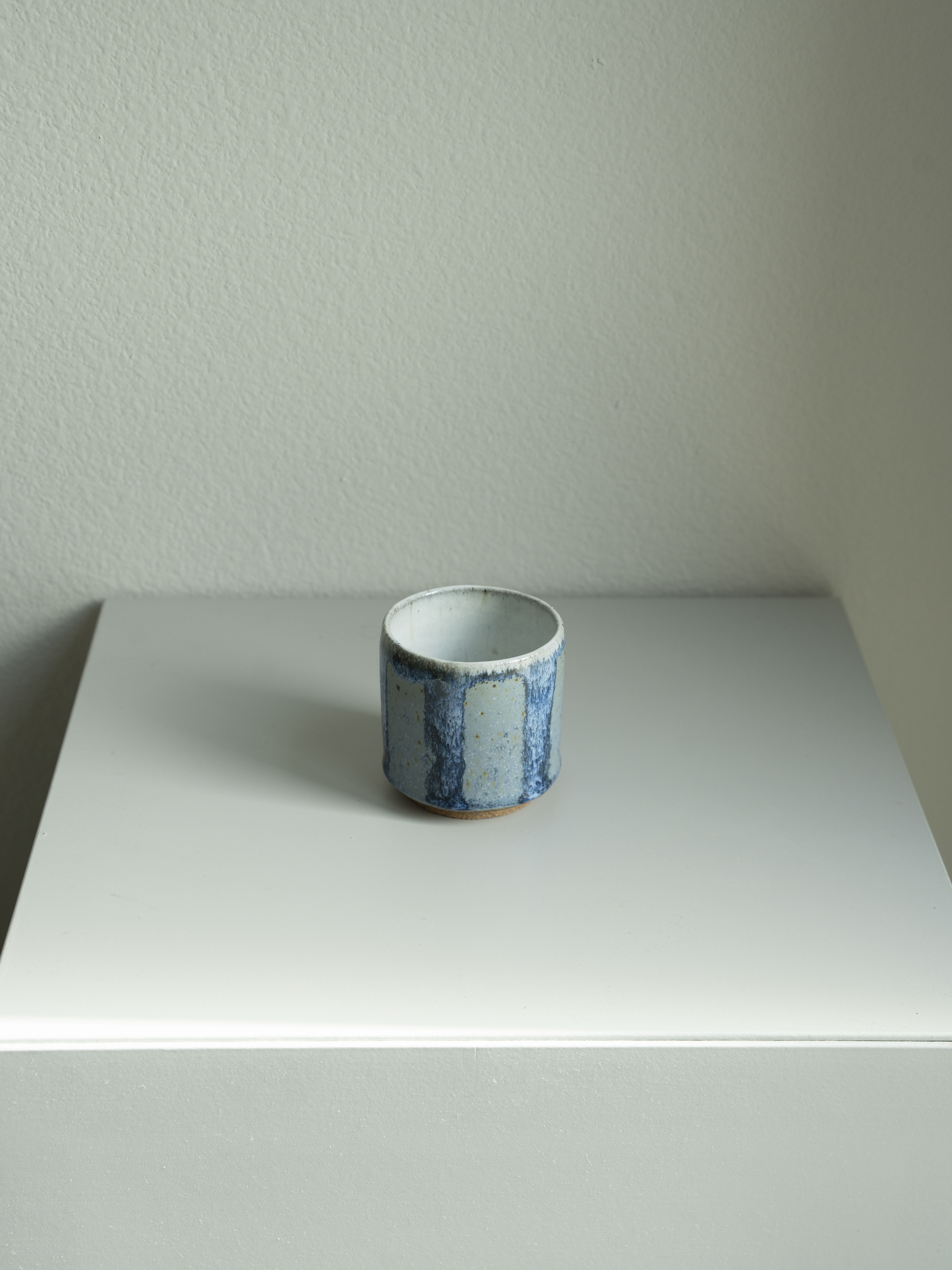Blue Flow Glazed Tea Cup, detail 1