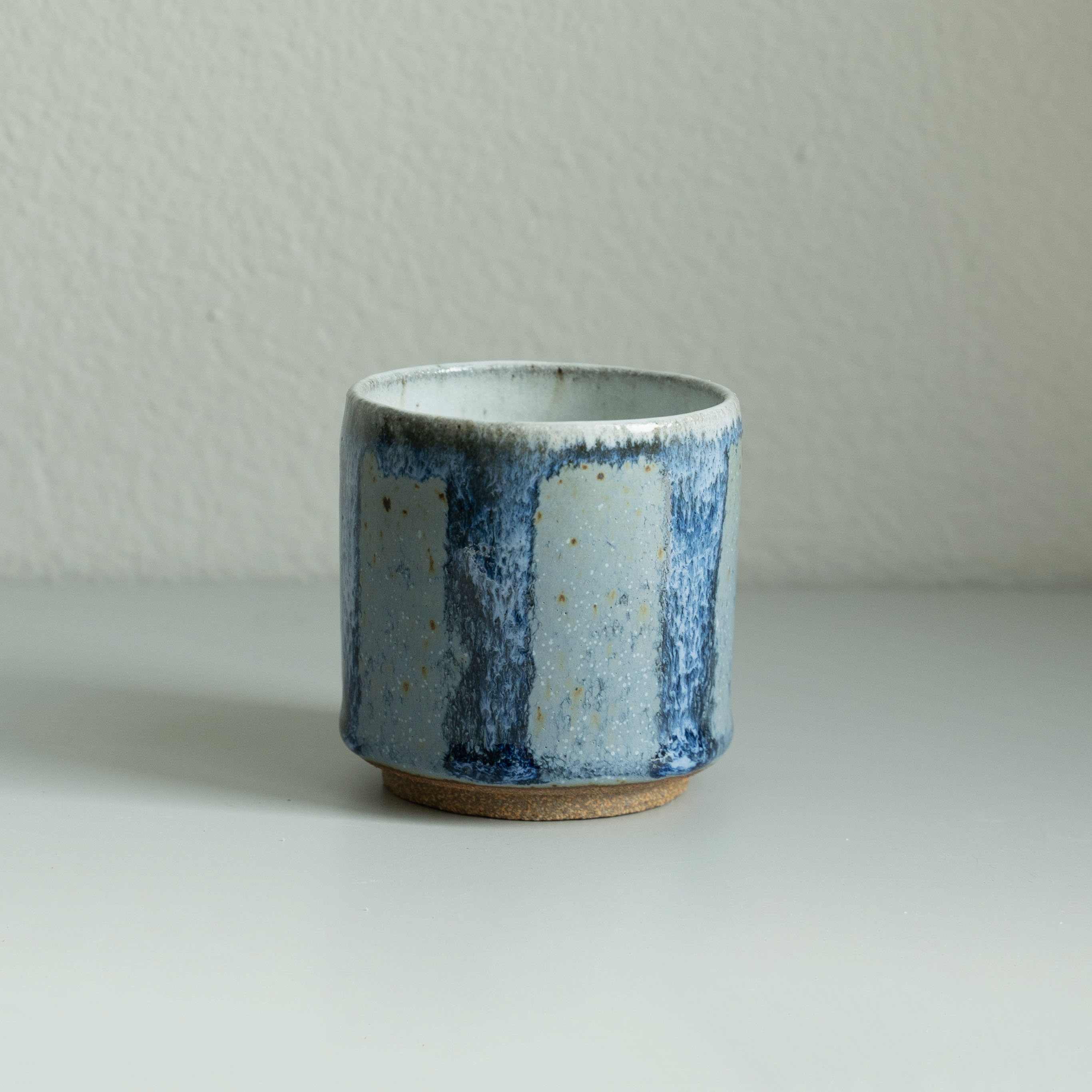 Blue Flow Glazed Tea Cup, detail 2