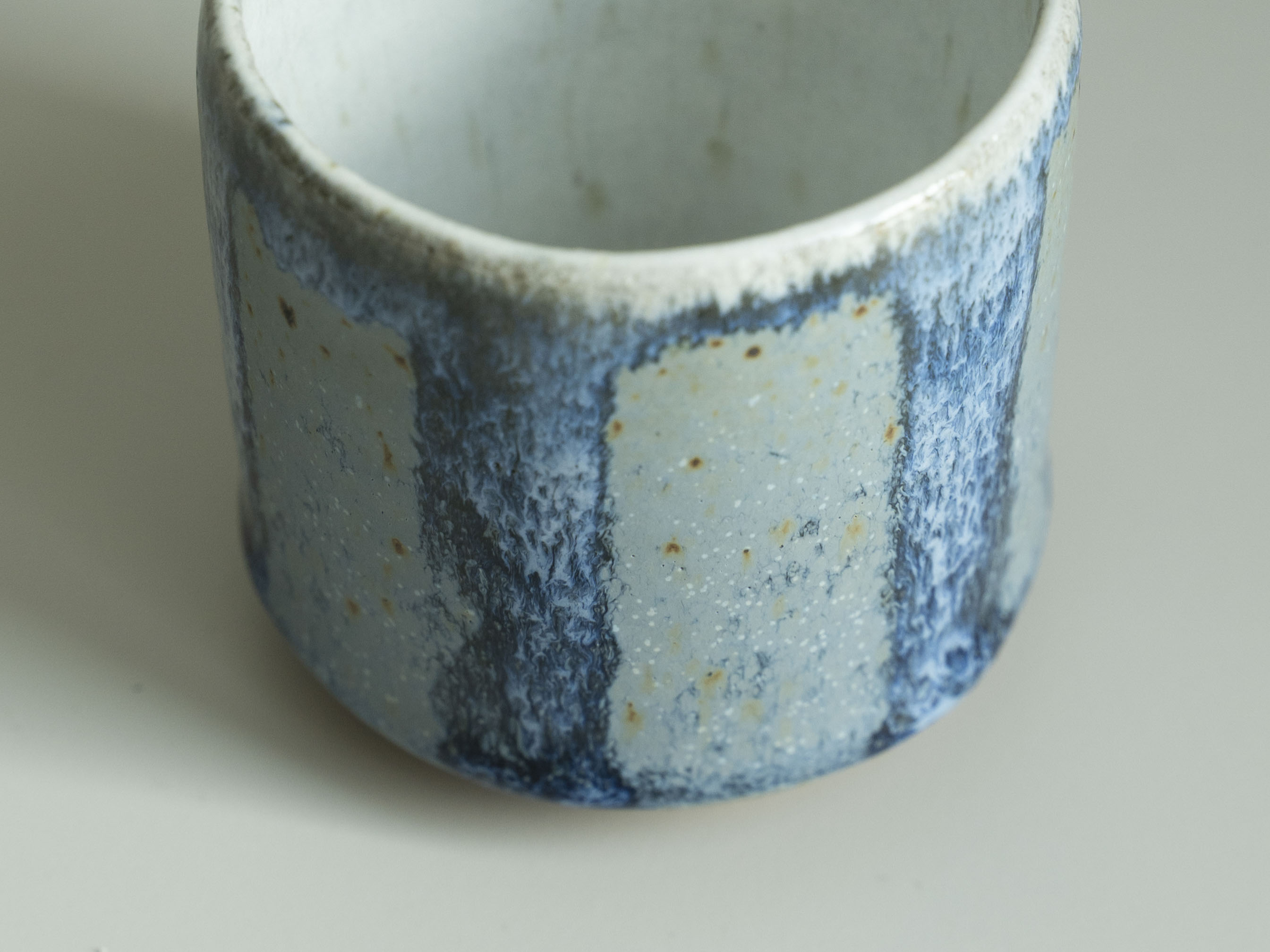 Blue Flow Glazed Tea Cup, detail 4