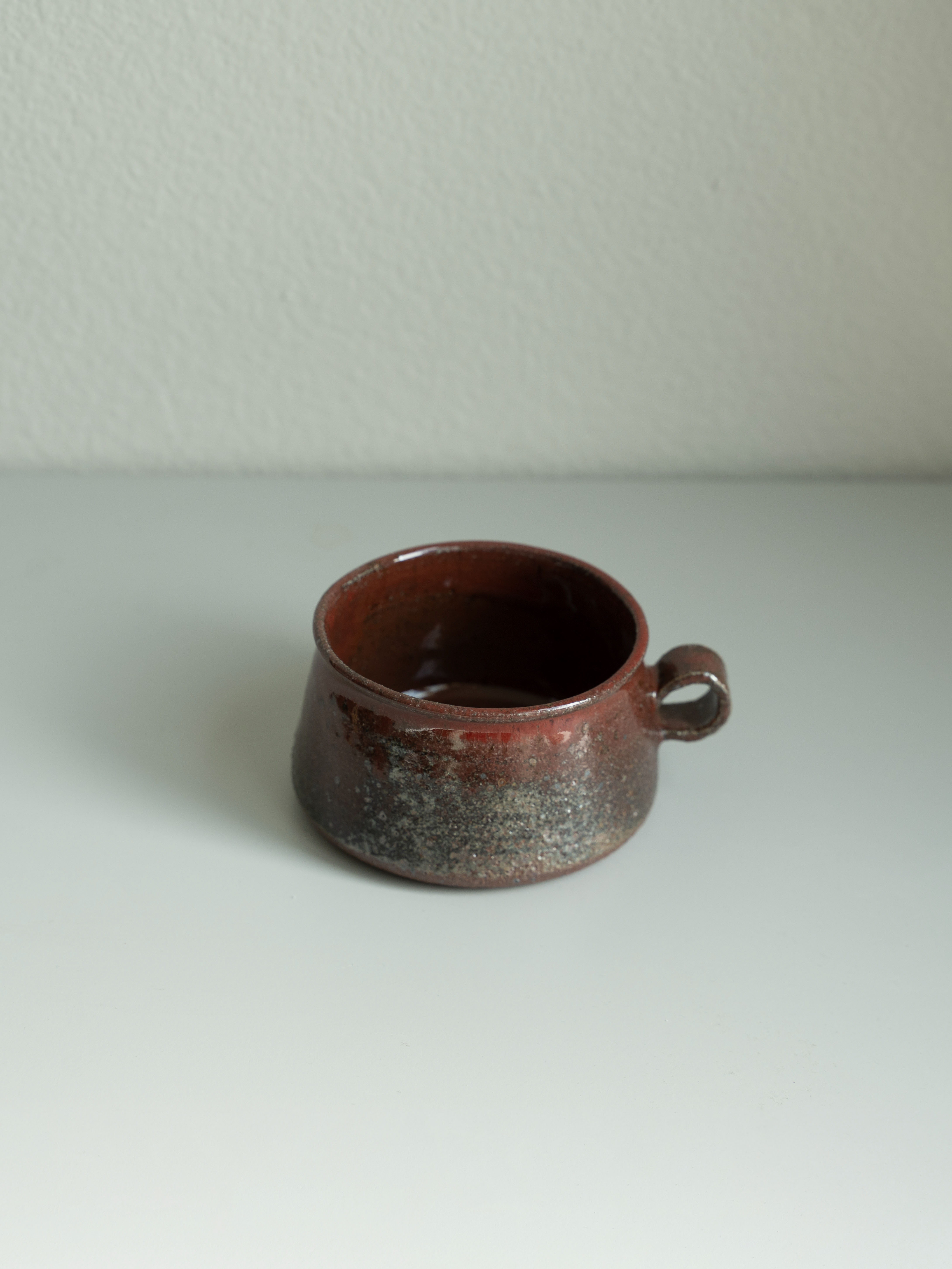 Iron Red Handled Tea Cup, detail 2