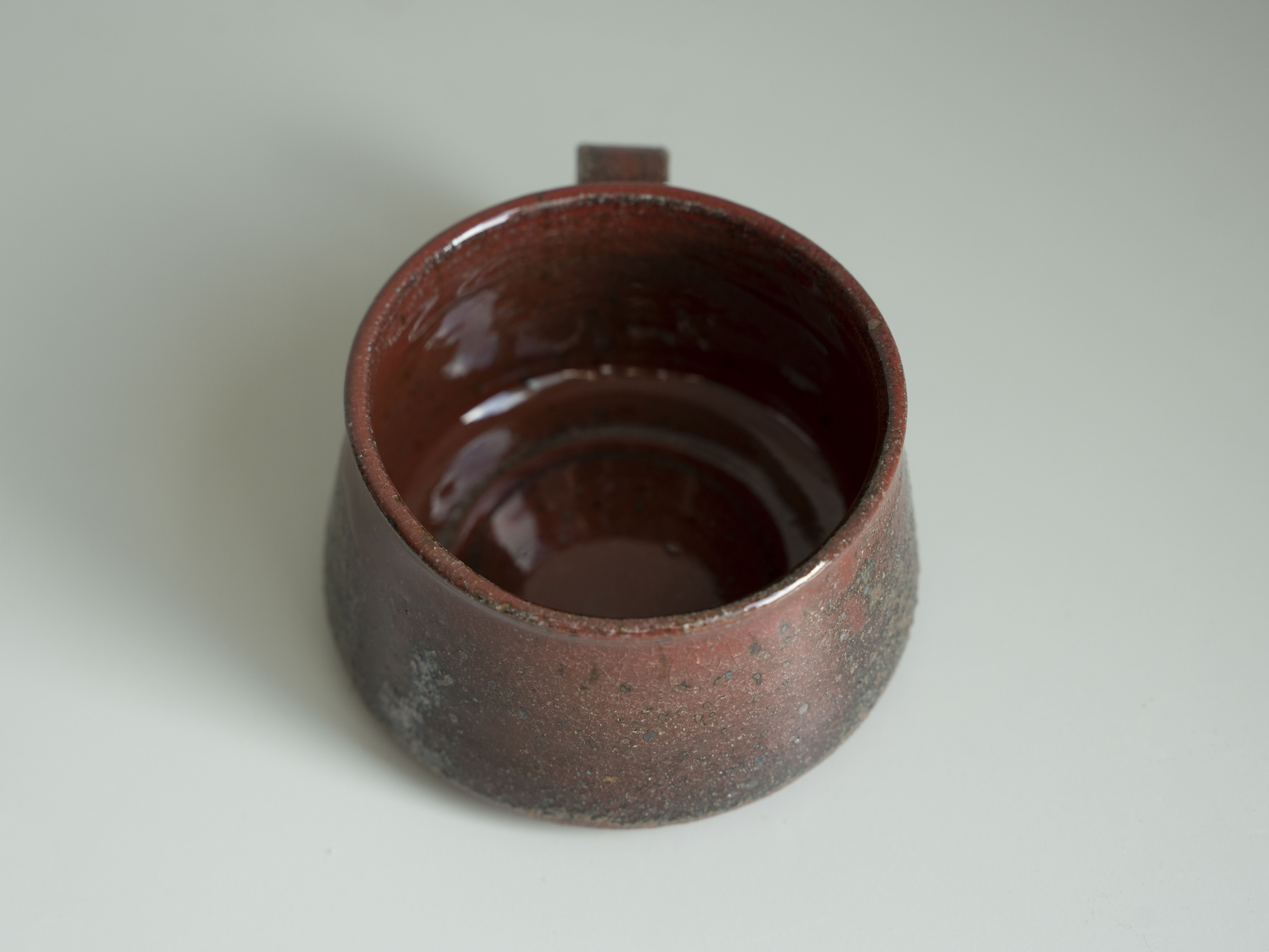Iron Red Handled Tea Cup, detail 3