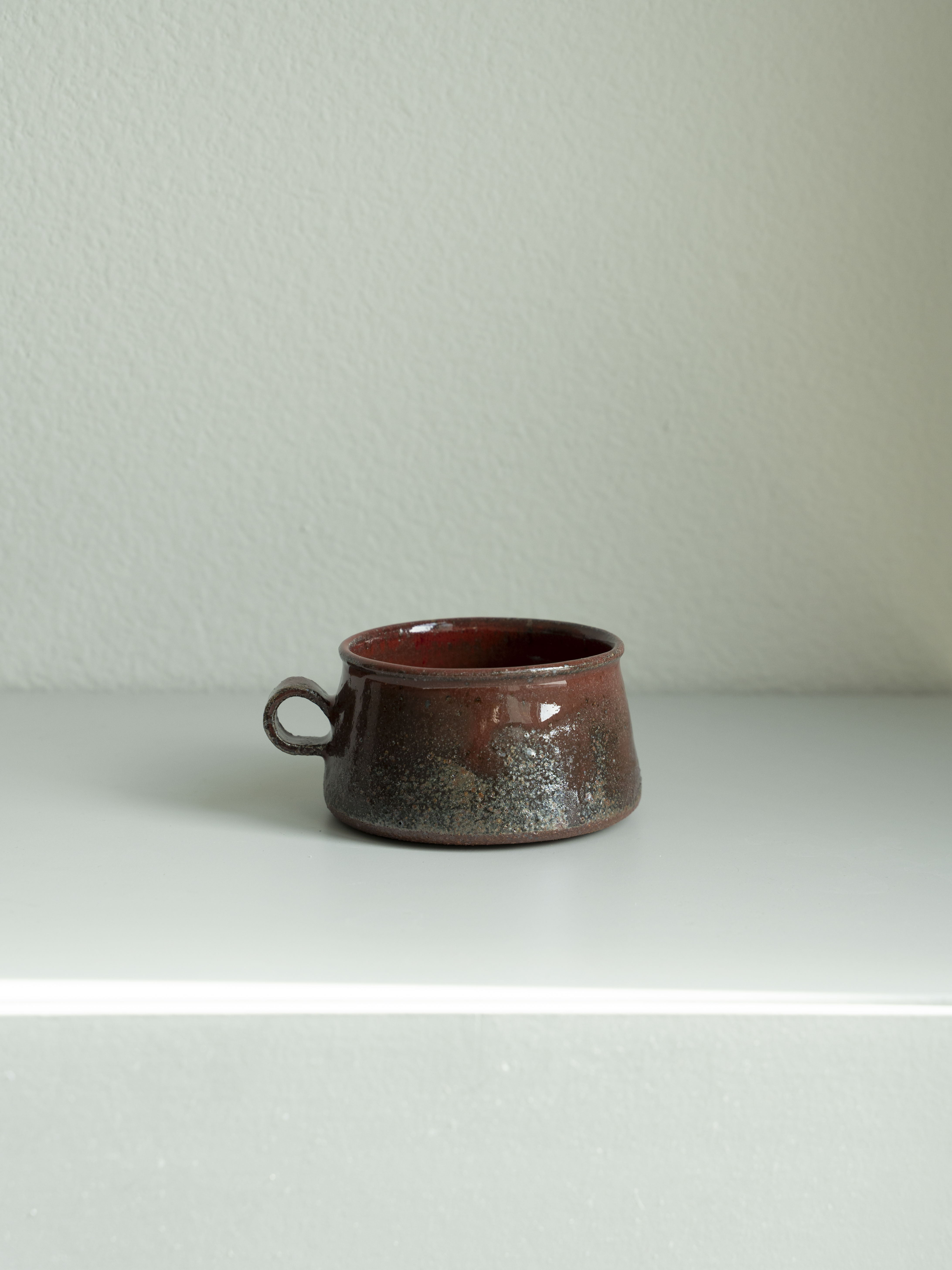 Iron Red Handled Tea Cup, detail 4